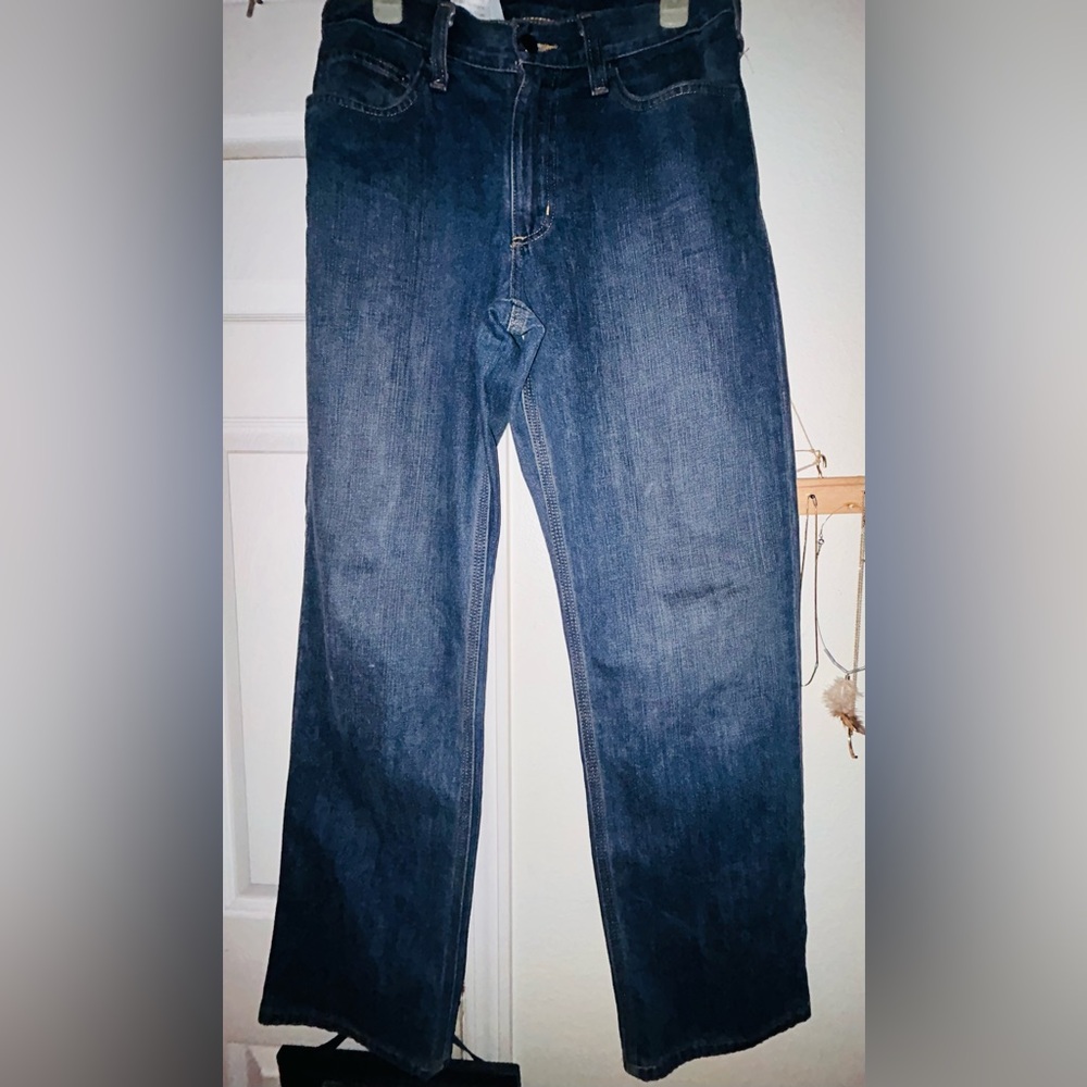 Carhartt Men's Dark Blue Straight Jeans